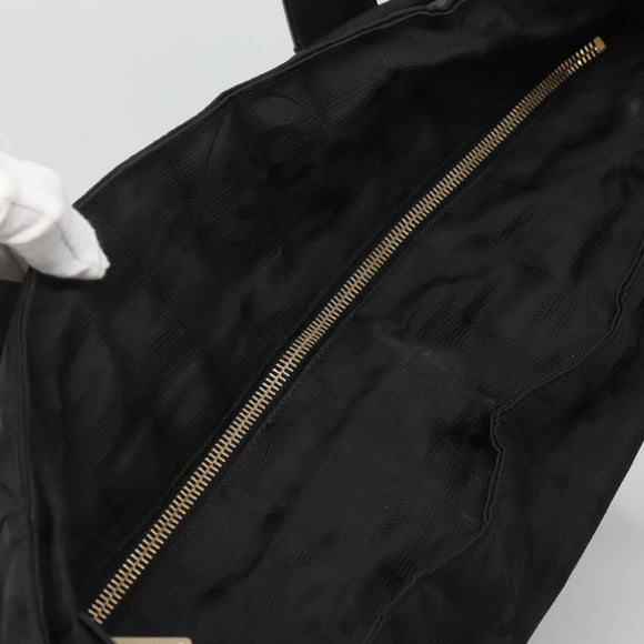 CHANEL New Travel line Tote Bag Nylon Black CC Auth gh732