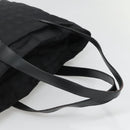 CHANEL New Travel line Tote Bag Nylon Black CC Auth gh732-7