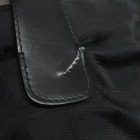 CHANEL New Travel line Tote Bag Nylon Black CC Auth gh732