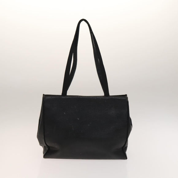 Salvatore Ferragamo Tote Bag Leather 2 Set Black Auth gh736