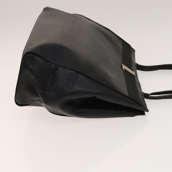 Salvatore Ferragamo Tote Bag Leather 2Set Black Auth gh736