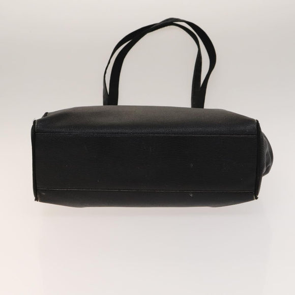 Salvatore Ferragamo Tote Bag Leather 2 Set Black Auth gh736