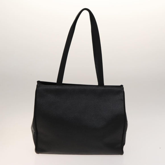 Salvatore Ferragamo Tote Bag Leather 2 Set Black Auth gh736