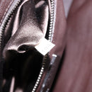 PRADA Hand Bag Leather Red Silver Auth gh740-12