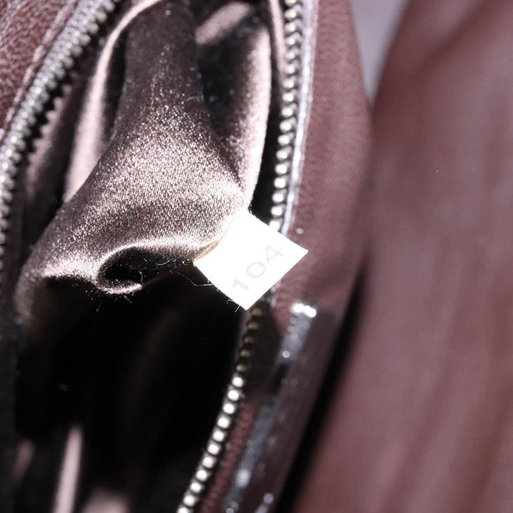 PRADA Hand Bag Leather Red Silver Auth gh740