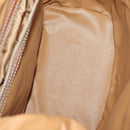 CELINE Macadam Canvas Backpack PVC Leather Brown Gold Auth gh742-11