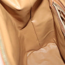 CELINE Macadam Canvas Backpack PVC Leather Brown Gold Auth gh742-23