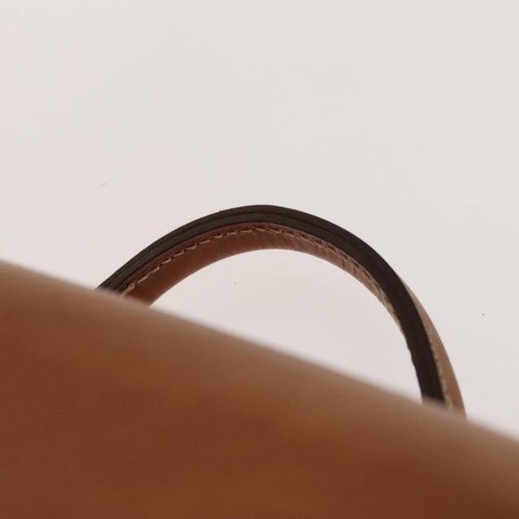 CELINE Macadam Canvas Backpack PVC Leather Brown Gold Auth gh742