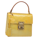 LOUIS VUITTON Monogram Vernis Spring Street Hand Bag Gris M91029 LV Auth gh743-1