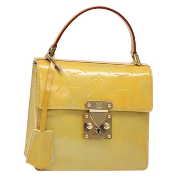 LOUIS VUITTON Monogram Vernis Spring Street Hand Bag Gris M91029 LV Auth gh743