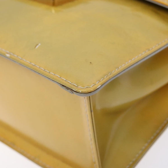 LOUIS VUITTON Monogram Vernis Spring Street Hand Bag Gris M91029 LV Auth gh743