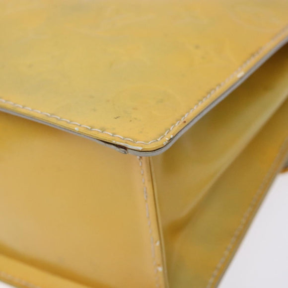 LOUIS VUITTON Monogram Vernis Spring Street Hand Bag Gris M91029 LV Auth gh743