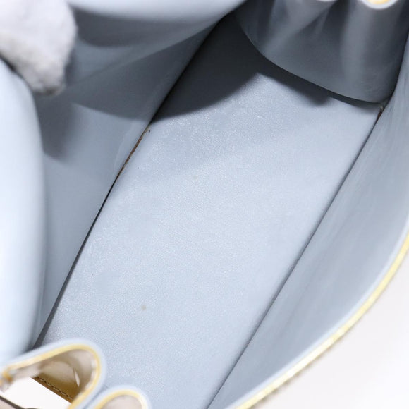 LOUIS VUITTON Monogram Vernis Spring Street Hand Bag Gris M91029 LV Auth gh743