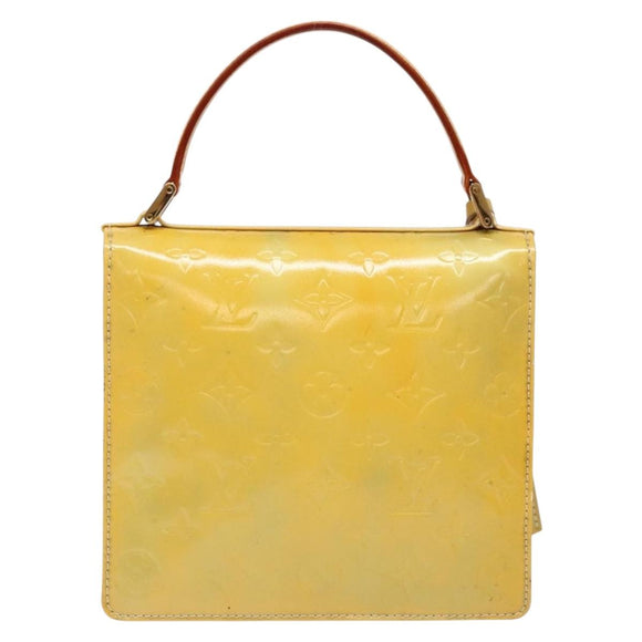 LOUIS VUITTON Monogram Vernis Spring Street Hand Bag Gris M91029 LV Auth gh743