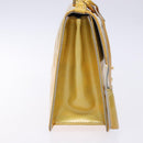 LOUIS VUITTON Monogram Vernis Spring Street Hand Bag Gris M91029 LV Auth gh743-5