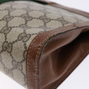 GUCCI GG Supreme Web Sherry Line Clutch Bag PVC Beige Red 010 378 Auth gh747-15