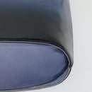 Salvatore Ferragamo Gancini Tote Bag Leather 2way Purple Silver Auth gh748-17