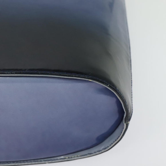 Salvatore Ferragamo Gancini Tote Bag Leather 2way Purple Silver Auth gh748