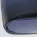 Salvatore Ferragamo Gancini Tote Bag Leather 2way Purple Silver Auth gh748-18