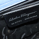 Salvatore Ferragamo Gancini Tote Bag Leather 2way Purple Silver Auth gh748-12
