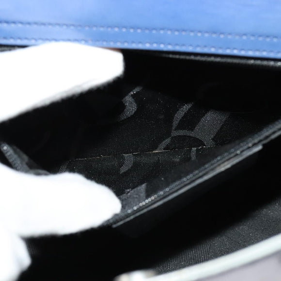 Salvatore Ferragamo Gancini Tote Bag Leather 2way Purple Silver Auth gh748