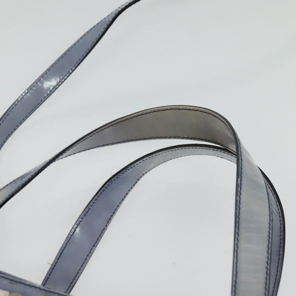 Salvatore Ferragamo Gancini Tote Bag Leather 2way Purple Silver Auth gh748