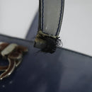 Salvatore Ferragamo Gancini Tote Bag Leather 2way Purple Silver Auth gh748-8