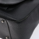 GUCCI Hand Bag Leather Black Silver 000 2058 0307 5 Auth gh750-14