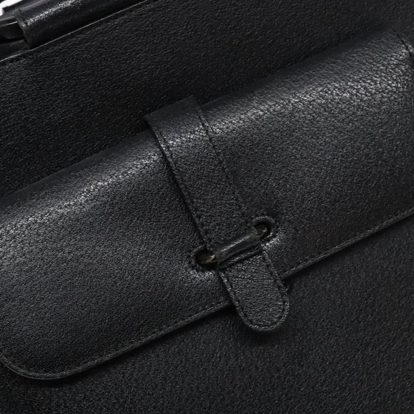 GUCCI Hand Bag Leather Black Silver 000 2058 0307 5 Auth gh750