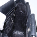 GUCCI Hand Bag Leather Black Silver 000 2058 0307 5 Auth gh750-20