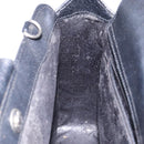 GUCCI Hand Bag Leather Black Silver 000 2058 0307 5 Auth gh750-21