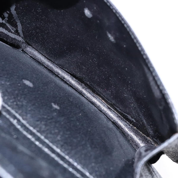 GUCCI Hand Bag Leather Black Silver 000 2058 0307 5 Auth gh750