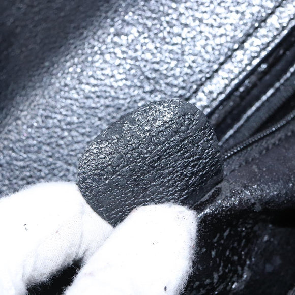 GUCCI Hand Bag Leather Black Silver 000 2058 0307 5 Auth gh750