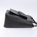 GUCCI Hand Bag Leather Black Silver 000 2058 0307 5 Auth gh750-3