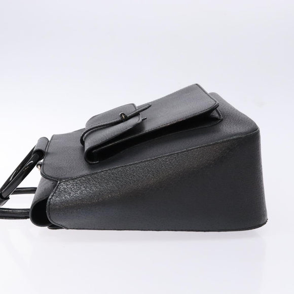 GUCCI Hand Bag Leather Black Silver 000 2058 0307 5 Auth gh750