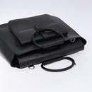 GUCCI Hand Bag Leather Black Silver 000 2058 0307 5 Auth gh750-6
