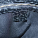 GUCCI GG Canvas Sherry Line Tote Bag Black Gold 137396 Auth gh751-17