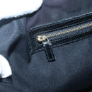 GUCCI GG Canvas Sherry Line Tote Bag Black Gold 137396 Auth gh751-18