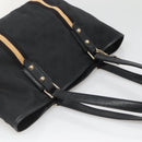 GUCCI GG Canvas Sherry Line Tote Bag Black Gold 137396 Auth gh751-6