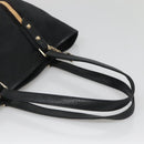 GUCCI GG Canvas Sherry Line Tote Bag Black Gold 137396 Auth gh751-7