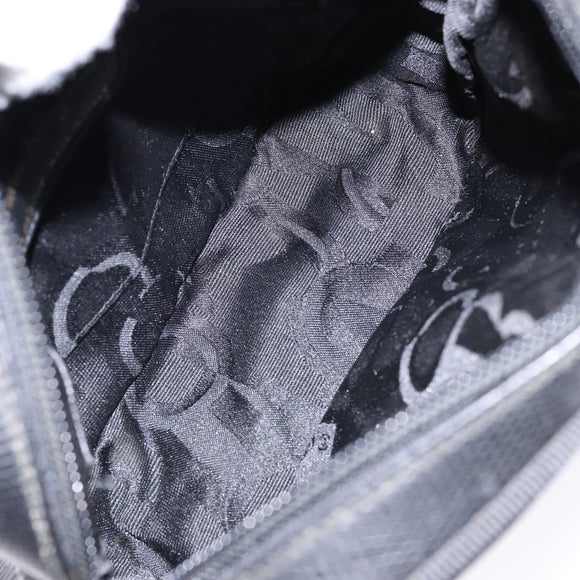 Salvatore Ferragamo Shoulder Bag Leather Black Gold Auth gh755