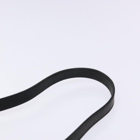 Salvatore Ferragamo Shoulder Bag Leather Black Gold Auth gh755