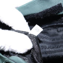 PRADA Tote Bag Nylon Green Silver Auth gh756-12
