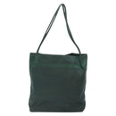 PRADA Tote Bag Nylon Green Silver Auth gh756-2
