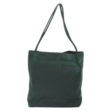 PRADA Tote Bag Nylon Green Silver Auth gh756 - 0