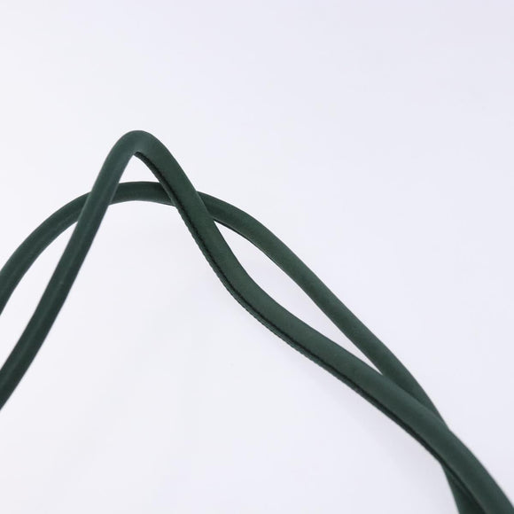 PRADA Tote Bag Nylon Green Silver Auth gh756