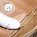 CELINE Macadam Canvas Clutch Bag PVC Beige Gold Auth gh759-21