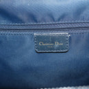 Christian Dior Trotter Canvas Hand Bag Navy Gold Auth gh760-17