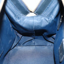 Christian Dior Trotter Canvas Hand Bag Navy Gold Auth gh760-19