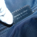 Christian Dior Trotter Canvas Hand Bag Navy Gold Auth gh760-12